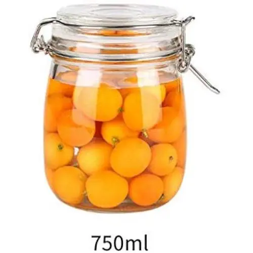 Bocal en verre transparent étanche, idéal pour le stockage domestique. Bouteille de stockage, réservoir de stockage, multiples tailles (Taille : 750ml). Bocal en verre transparent étanche, idéal pour le stockage domestique. Bouteille de stockage, réservoir de stockage, multiples tailles (Taille : 750ml).