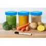 Nellam Baby Food Storage Containers - Leakproof, Airtight, Glass Jars for Freezing & Homemade Babyfood Prep - Reusable, BPA Free, 4 x 4oz Set, that is Microwave & Freezer Safe Nellam Baby Food Storage Containers - Leakproof, Airtight, Glass Jars for Freezing & Homemade Babyfood Prep - Reusable, BPA Free, 4 x 4oz Set, that is Microwave & Freezer Safe