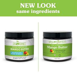 Mango Butter (16oz x 2 Pack) 100% Pure Raw Unrefined Natural Mango Butter-Skin Nourishing Moisturizing & Healing for Dry Skin Hair Shine - For Skin Care Hair Care & DIY- Made in USA