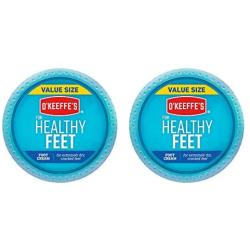 OKeeffes 105268 Value Jar Foot Cream, White, 2 Piece