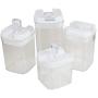 vinmax Kitchen Canister Set 4 packs Bottles for Coffee/Tea/Milk Powder/Spice Vacuum Storage Tank Jars