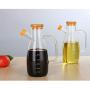 1PC 650ml Large Capacity Transparent Soy Sauce Vinegar Oil Pots High Borosilicate Glass Seasoning Bottles Kitchen Tools