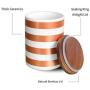 Sunddo Ceramic Coffee Tea Sugar Canister Set Food Storage with Bamboo Lid Kitchen Modern Design Porcelain Jar Container,Gift for Women,Round Orange Set of 3