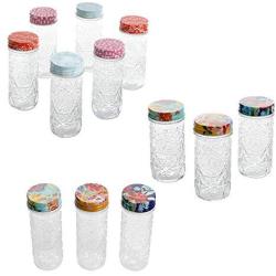 The Pioneer Woman Floral 7-Piece Spice Shelf Set & 4.1-Inch Spice Jars Set of 6