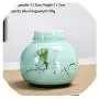 Creative Hand Painted Celadon Pastoral Style Tea Caddy Ceramic Tea Set Tea Can Spice Seasoning Storage Bottle Sealed Jar,B Creative Hand Painted Celadon Pastoral Style Tea Caddy Ceramic Tea Set Tea Can Spice Seasoning Storage Bottle Sealed Jar,B