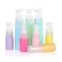 Bouteilles vides de maquillage Macaron en plastique 30ml (6 pièces) - Pompe pour lotion, conteneur portable pour cosmétiques, soins du visage, nettoyant facial, flacons d'émulsion, distributeur d'huile essentielle (Couleur aléatoire).
