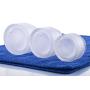 4PCS 30ml Frosted Glass Refillable Cosmetic Jars Pot Bottles for Makeup Cream Facial Mask Lotion Container (30ML)