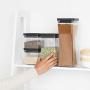 Brabantia Tasty+ Square Canister Set of 4, Dark Grey