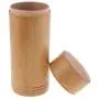 dailymall 2X Vintage Bamboo Tea Container Caddy Canister Tea Jar Seal Storage Bottle S - 10cm 20cm 2pcs