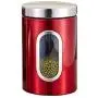 TOPBATHY Stainless Steel Food Storage Jar with Airtight Seal Bamboo Lid/Airtight Food Storage Containers,for Serving Tea, Coffee, Spice and More(11 x 11 x 16.5cm??‰