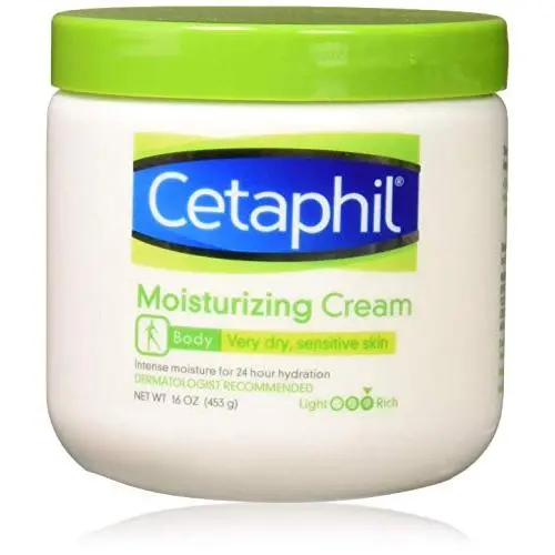 Cetaphil Moisturizing Cream for Very Dry/Sensitive Skin, Fragrance Free, 16 Ounce (Pack of 3)