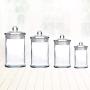 TOPBATHY 4pcs Portable Glass Food Storage Jar with Airtight Seal Glass Lid/Airtight Food Storage Containers,for Serving Tea, Coffee, Spice and More???0.16L+0.4L+0.75L+1.2L??‰
