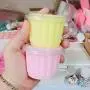 Einweg-Becher-Set für Slime – 50 Stück, 150 ml Schalen, Rippebehälter, Shotbehälter, zur Slime-Aufbewahrung mit Deckeln