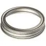 THINKCHANCES Lebensmittelechte und BPA-freie, rostfreie Silber-Aluminium-Metallringe/Bänder für Mason-, Ball- und Konservierungsgläser (12er Pack, Weidengugel)