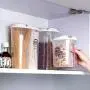 Ensembles de 3 contenants de rangement alimentaire YXTHON avec couvercles, bac de rangement pour grains, canettes transparentes rotatives et compartiments alimentaires. Ensembles de 3 contenants de rangement alimentaire YXTHON avec couvercles, bac de rangement pour grains, canettes transparentes rotatives et compartiments alimentaires.