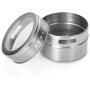 Yinpinxinmao Stainless Steel Spice Seasoning Jar Storage Flavoring Container Pot Box Magnetic Storage Container Silver