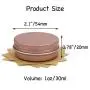 31pcs 1oz/30ml Rose Gold Aluminum Tin Jar with Screw Lid and Blank Labels 31pcs 1oz/30ml Rose Gold Aluminum Tin Jar with Screw Lid and Blank Labels