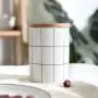 Rundes, hitzebeständiges, versiegeltes Keramik-Aufbewahrungsbehälter mit Deckel – Geeignet für Gewürze, Tee, Kaffee, Teekannen, Lebensmittelbehälter, Küchenorganizer.
