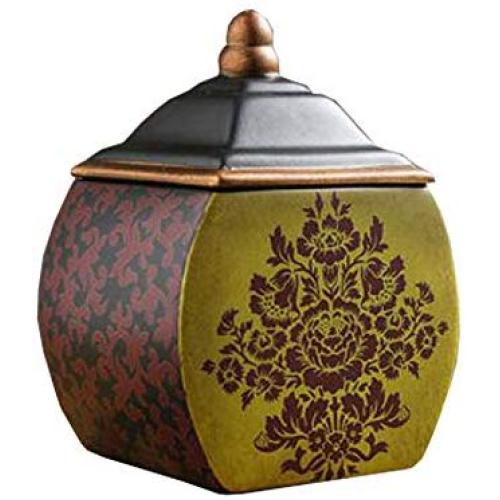 Chinashow Vintage Lagerzeugbehälter Zuckerglas mit Deckel – Keramik Süßigkeitenbehälter Tee- und Lagerbehälter für Mehl, Zucker, Tee, Kaffee, Kekse und Süßigkeiten im amerikanischen/europäischen Stil
