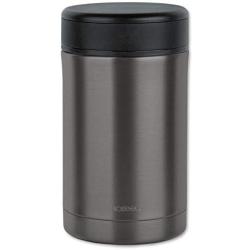 Isosteel VA-9684AT 17 fl. oz 18/8 Stainless Steel Double-Wall Vacuum Food Container, Titanium Gray