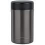 Isosteel VA-9684AT 17 fl. oz 18/8 Stainless Steel Double-Wall Vacuum Food Container, Titanium Gray