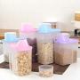 Kitchen grains/legumes storage box Storage jar Plastic Transparent with Lid Seal 3-piece set Food Dispensers