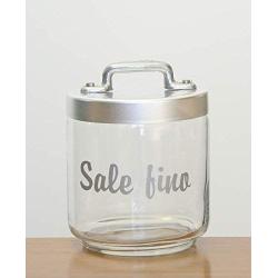 Italo Ottinetti Glass Jar Dull Aluminium Lid Al Handle 0.75 Litre Sale Fino, Metallic, one Size
