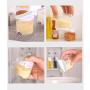 Kitchen Clear Acrylic Seasoning Box Set, 5 Piece Condiment Jar With Perforated Lid Portable Spice Storage Canister-a