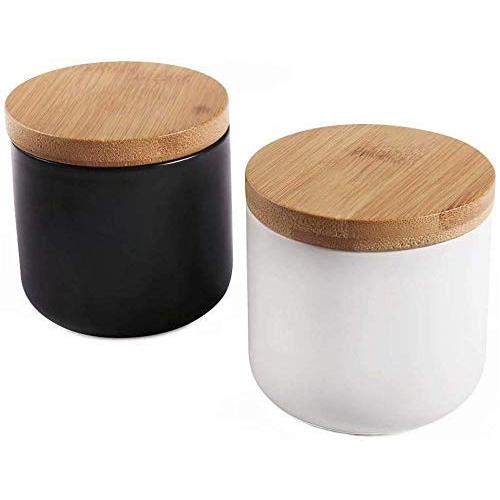 TNKML Ceramic Spice Jar Food Storage Tank Ceramic Food Storage Tank With Storage Bag And Wooden Cover Portable Sealed Food Storage Tank Spice Container