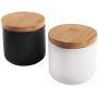 TNKML Ceramic Spice Jar Food Storage Tank Ceramic Food Storage Tank With Storage Bag And Wooden Cover Portable Sealed Food Storage Tank Spice Container