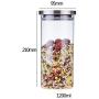 Tenrry Food Storage Lead-Free Glass Jar Containers and Complements for Kitchen Bottles Sealed Cans with Lid