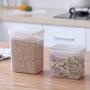 UPKOCH Rectangular Grain Storage Jars Airtight Cereal Canister Food Storage Crisper Refrigerator Food Keeper Fridge Food Sealed Container