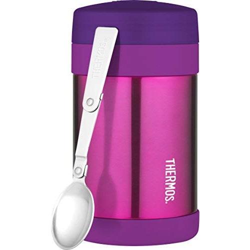 Thermos 16 Ounce Food Jar with Folding Spoon, Pink