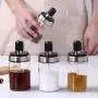 DUDDP Storage Spice lar set Glass Seasoning Rack Jar Spice Pots Tins Spice Box Storage Container Pepper Seasoning Kitchen MSG Jar With Spoon Kitchen Tool DUDDP Storage Spice lar set Glass Seasoning Rack Jar Spice Pots Tins Spice Box Storage Container Pepper Seasoning Kitchen MSG Jar With Spoon Kitchen Tool