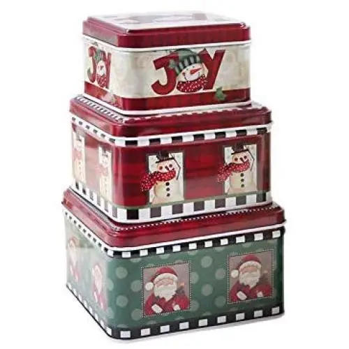 Mei Yun 3Pcs/set Gift Wrap Boxes Christmas Candy Jar Container Storage Box Party Candy Box Gift Boxes (Red) Mei Yun 3Pcs/set Gift Wrap Boxes Christmas Candy Jar Container Storage Box Party Candy Box Gift Boxes (Red)