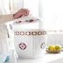 Lebensmittelbehälter Küche mit Deckeln, Große Belüftete Glasbehälter, Haferdispenser, Keramik-Tüten, Rustikaler Wohnkühlschrank, Küchenorganisation und Lagerung 5L-Weiß