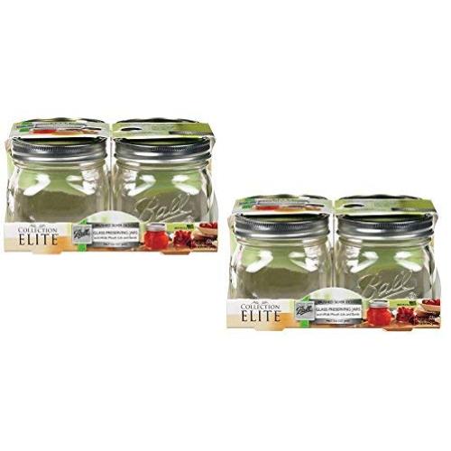 Collection Elite (16 oz) Pint Jars - Wide Mouth - Set of 8