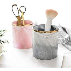 Knife And fork Storage Box Nordic Style Storage Tank Ceramic Jar Cosmetic Brush Pen Knife Container fork Storage Holder Home Office Kitchen Organizer,Polygon Grey