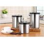YTF-Stainless steel storage tank, kitchen food storage container, easy to open and close
