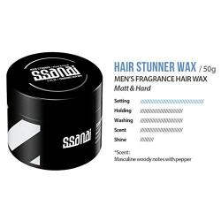 SSANAI Hair Stunner - Mens Hair Styling Matte Wax Workable Molding Cream Paste Sculpting Texturizer Putty Super Strong Hold with No Shine for Short Spiky Wild and Modern Hair Styles 50g 1.76oz