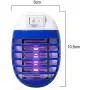 2er Pack Elektro-Mückenabtaster, mit UV-LED Nachtlicht, elektronische Insekt-Fliegenfalle für Innen- und Außenbereich