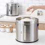 Food Storage Containers Jar 304 Stainless Steel with Lids Airtight Bpa Free Large, Cookie Jar Cereal Coffee Storage Containers Jar for Kitchen Pantry Organization Canister Candy Bulk, 10L