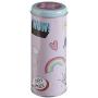 Premier Housewares Fun Times Storage Canister, Tin, Pink, 8 x 8 x 18 cm