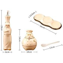 Mini Spice Jars Kitchenware, seasoning jar, ceramic spice box, cute combination