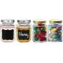 Bouteilles Hexagonales 4 oz (120 ml) x 20 avec Caps Dorés, Bouteilles en Verre pour Mariage, Fêtes, Cadeaux, 10 Caps Argentés Supplémentaires, Étiquettes Époxy, Chaînes, 20 Cuillères en Bois Jetables Inclus Bouteilles Hexagonales 4 oz (120 ml) x 20 avec Caps Dorés, Bouteilles en Verre pour Mariage, Fêtes, Cadeaux, 10 Caps Argentés Supplémentaires, Étiquettes Époxy, Chaînes, 20 Cuillères en Bois Jetables Inclus