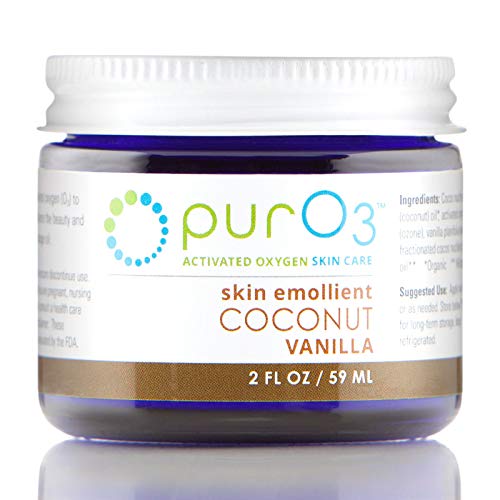 PurO3 Ozonated Coconut Oil with Vanilla - 2 oz - Glass Jars