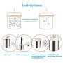 Cookie Jar Cereal Coffee Storage Containers Jar with Lids Airtight Bpa Free Large, Food Storage Containers Jar 304 Stainless Steel for Kitchen Pantry Organization Canister Candy Bulk, 0.7L/1L/1.3L
