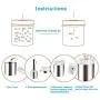 Cookie Jar Cereal Coffee Storage Containers Jar with Lids Airtight Bpa Free Large, Food Storage Containers Jar 304 Stainless Steel for Kitchen Pantry Organization Canister Candy Bulk, 0.7L/1L/1.3L