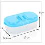 WANGLX ST Storage Box Double-Grid Covered Kitchen Food Multi-Grain Sealed Cans Multi-Function Kitchen Refrigerator Plastic Lunch Storage Jar Household Fruit Box