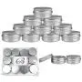 6 Pieces 30G/30ML Aluminum Silver Tin Container Jars with Screw Top Lid 6 Pieces 30G/30ML Aluminum Silver Tin Container Jars with Screw Top Lid